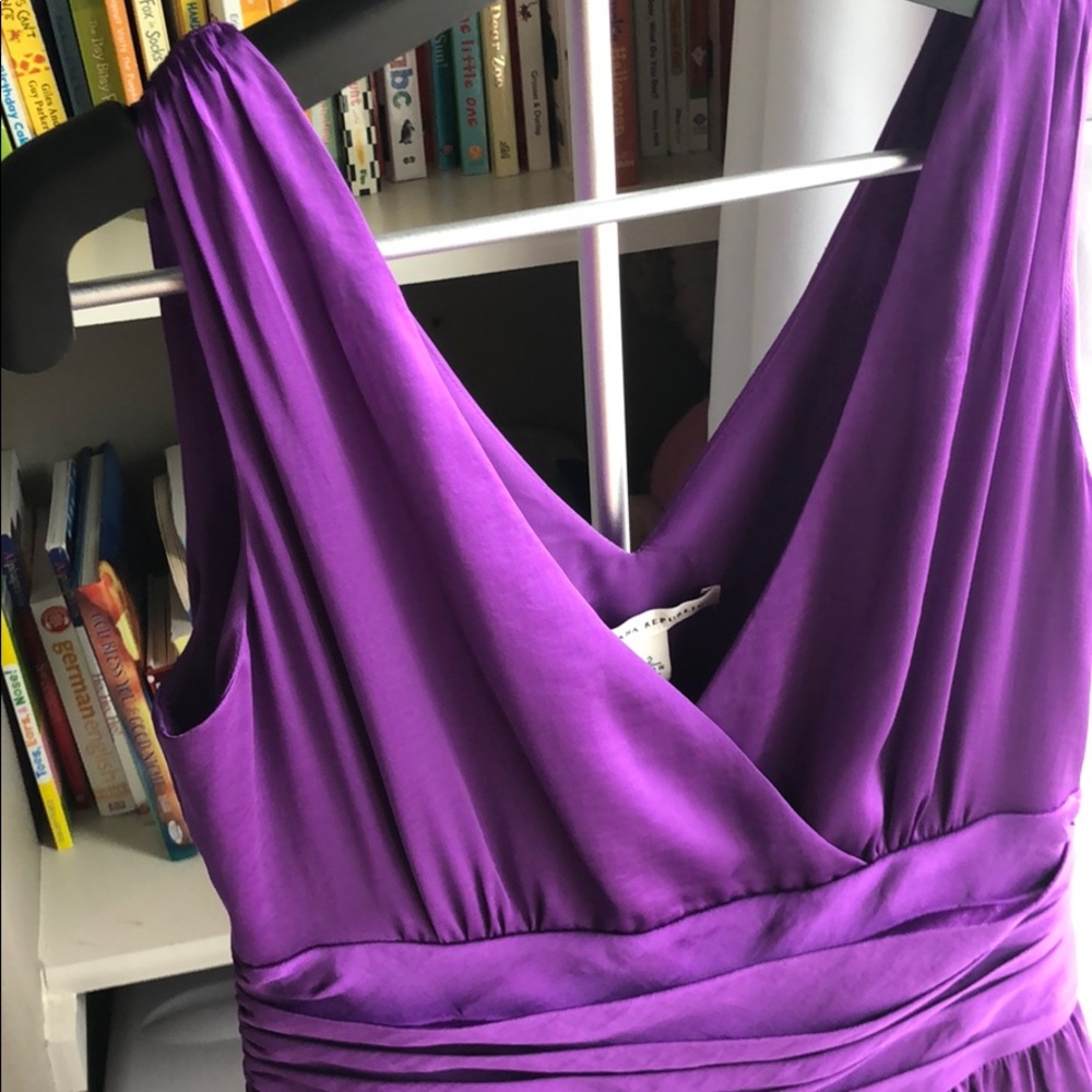 New Banana Republic bright purple V-neck dress - Picture 4 of 7